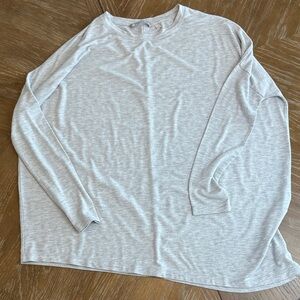 Athleta Light Gray Long Sleeve Tee